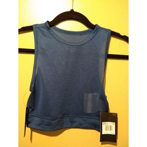 Nike Blue Mesh Crop Top